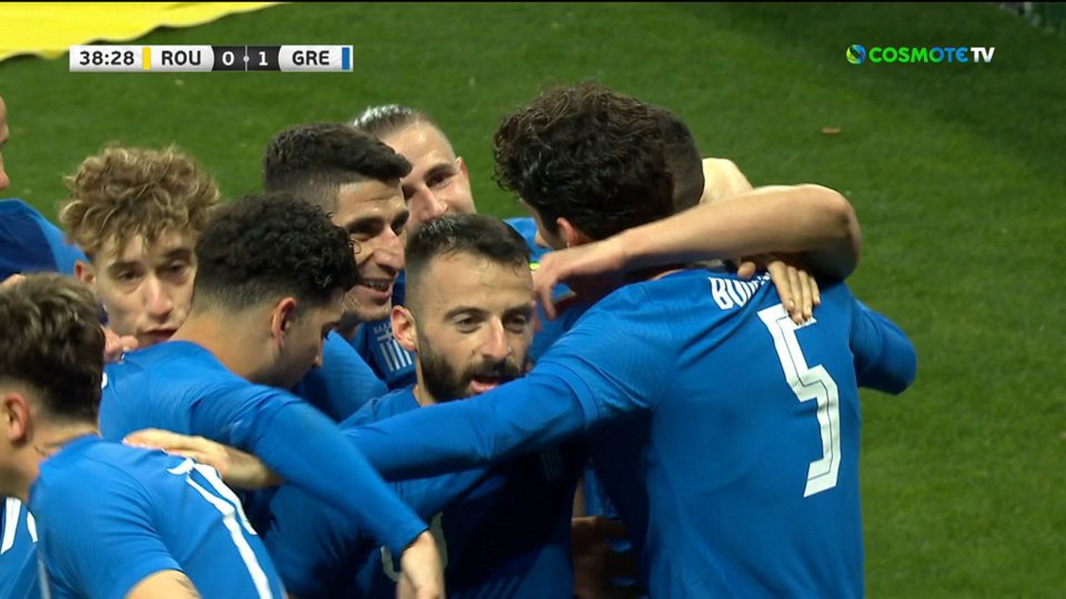 Ρουμανία-Ελλάδα 0-1: Προβάδισμα με το πρώτο Γαλανόλευκο γκολ του Μπουχαλάκη (vid)